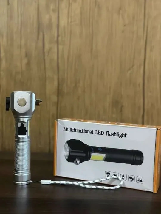 Germany Lot Imported | Waterproof Flashlight: 26600mAh Power Bank, Laser Precision