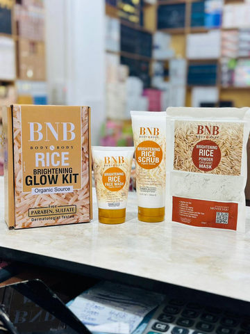 BNB 3 in 1 Rice Extract & Glow Kit